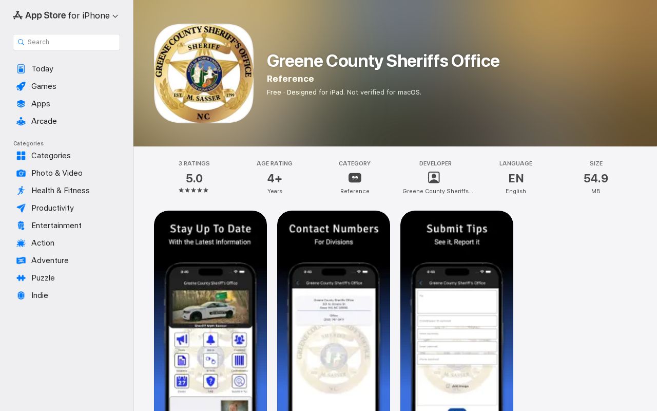 Greene County Sheriff app 24-hour release and mugshot change